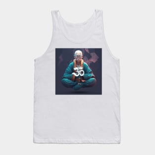 Om meditating man Tank Top